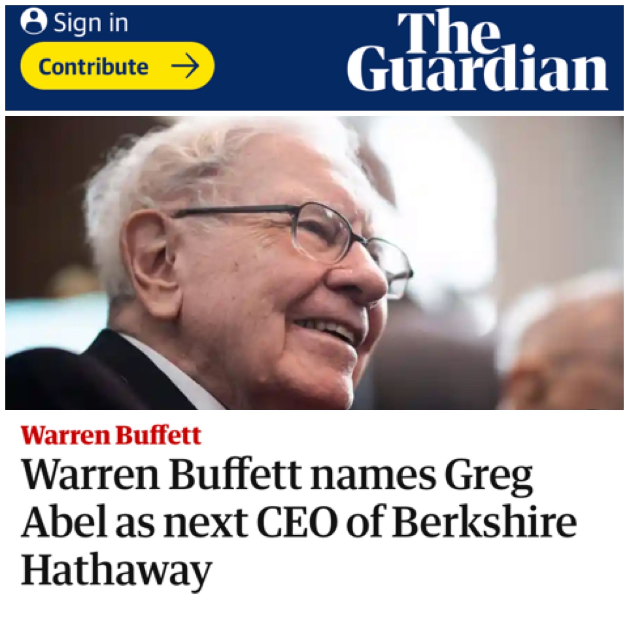 GOTTA LOVE WARREN BUFFETT